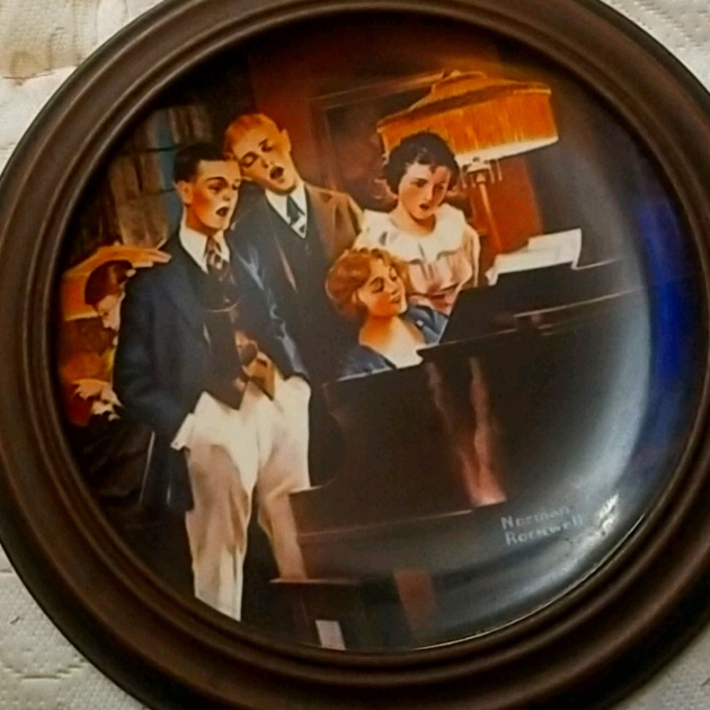 Close Harmony Norman Rockwell plate